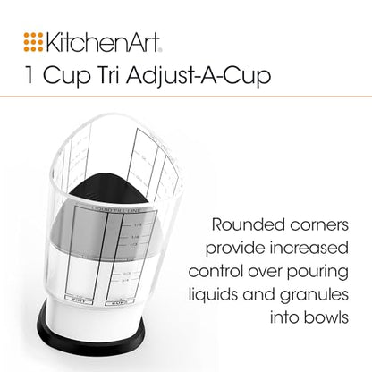 KitchenArt 1 Cup Tri Adjust A-Cup, Easy Pour Adjustable Measuring Cup - size: 1 Cup