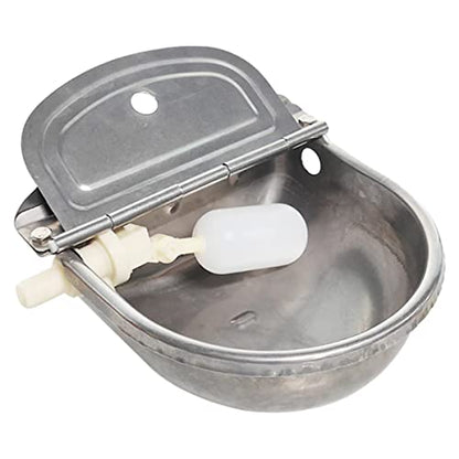 Stainless Steel Water Trough, Automatic Waterer Cattle Water Bowls, Float Ball Valve Water Trough, for Horse Dog Cattle Goat Sheep Pig