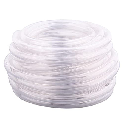 DERNORD PVC Tubing 1/4"ID X 3/8"OD Flexible Clear Vinyl Hose 25 Feet for Food Grade - size: 25 Feet, style: 1/4"ID X 3/8"OD