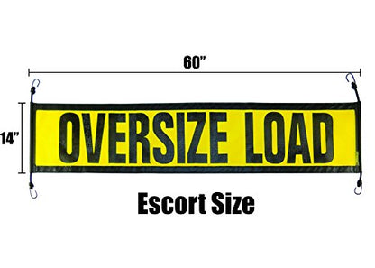 Oversize Warning Products - EZ Hook Escort Oversize Load Sign - Made in USA
