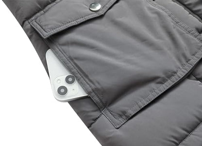MOERDENG Women's Waterproof Long Winter Coat Thickened Down Alternative Jacket Warm Puffer Jacket Parka - color: Darkgrey, size: Small