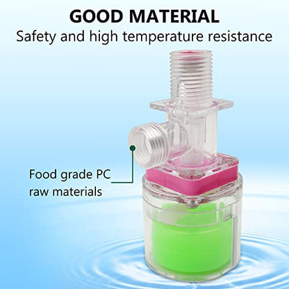 Transparency Water Float Valve, Water Level Control Water Tank Traditional Float Valve Upgrade (1/2" UP) - size: 1/2" UP