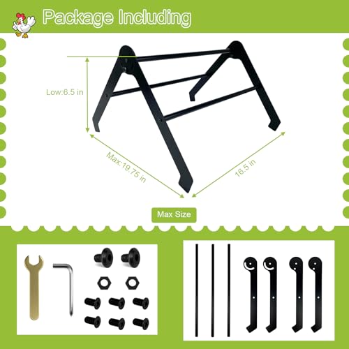 Chicken Roosting Bars for Coop – Heavy-Duty Stainless Steel Chicken Ladder & Perch for Chicks, Hens & Small Poultry, Easy to Assemble & Clean, 2-Tier Adjustable Design