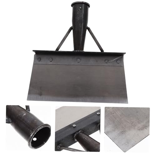 Multi-Functional Poultry Dung Shovel for Farm Use Heavy-Duty Metal Excrement Cleaner Long Handle for Chicken Duck and Pig Farms