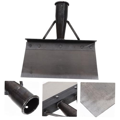 Multi-Functional Poultry Dung Shovel for Farm Use Heavy-Duty Metal Excrement Cleaner Long Handle for Chicken Duck and Pig Farms