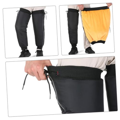 HEALLILY Reflective Windproof Calf Gaiters for Hiking Motorcycle Cold Weather Protection