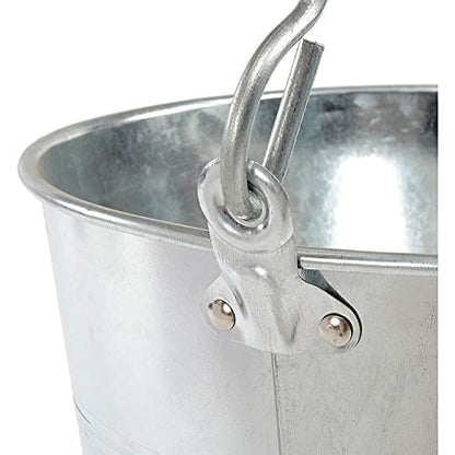 Little Giant® Galvanized Dairy Pail | Metal Bucket | Utility Bucket with Handle | Gardening & Farming Bucket | 14 Quart - size: 14 Quarts