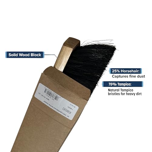 SPARTA Flo-Pac Horsehair-Blend Blend Sweep, Floor Sweep for Cleaning, 24 Inches, Black - style: Modern