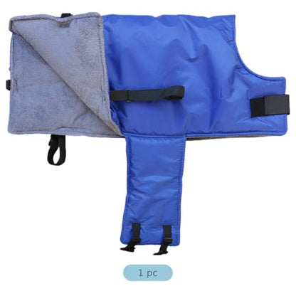 Calf Saver Coat, 34.3 x 27.6 in, Warm Windproof Calf Blanket with Soft Lining, Widened Design, Reflective Stripe, Abdomen Protection, Polyester Material for Calves