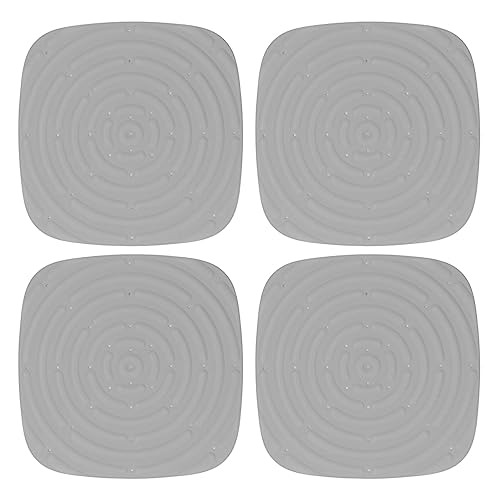 PVC Washable Chicken Mat Convenient Egg Collector Poultry Box Pads 4pcs for Chicken Coop Breeding (Grey) - color: Grey