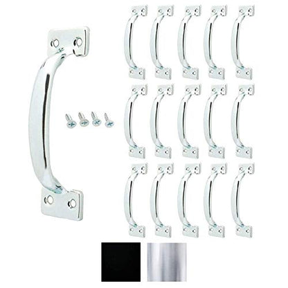 Litepak Premium Cabinet Handles 5-3/4" Kitchen Cabinet Drawer Pulls Furniture Barn Utility w Screws (15 Pack, Zinc Plated (Silver)) - color: Zinc Plated (Silver)