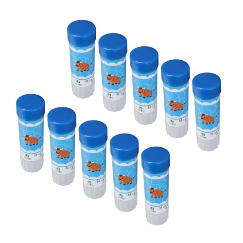 10pcs Livestock Marker Crayon, Pig Marking Crayon Set, Long Lasting Animal Marker Crayon with Lipstick Style Rotation for Pigs Sheep Cattle, Safe Water Soluble Wax (Blue) - color: Blue