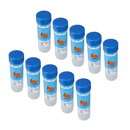 10pcs Livestock Marker Crayon, Pig Marking Crayon Set, Long Lasting Animal Marker Crayon with Lipstick Style Rotation for Pigs Sheep Cattle, Safe Water Soluble Wax (Blue) - color: Blue