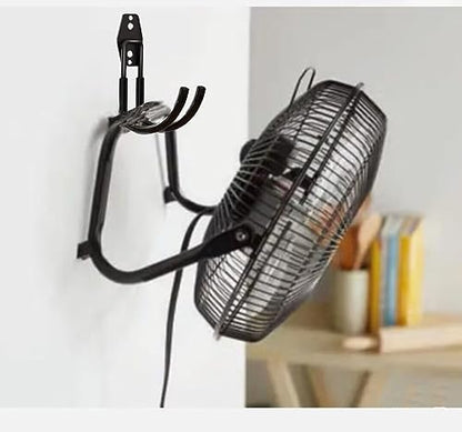zoele Wall Mounting High Velocity Floor Fan Bracket, Wall Mount Industrial Grade Floor Fan Hook Hanger, Wall Fan Support Hook kit (Black) - color: Black