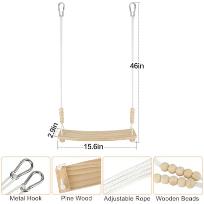 Arc-Shaped Chicken Swing Perch Enrichment Toys Handmade,Chicken Accessories for Chicken Coop Decor,Run,Playground Must Haves,Essentials Supplies for Real Chickens,Hens