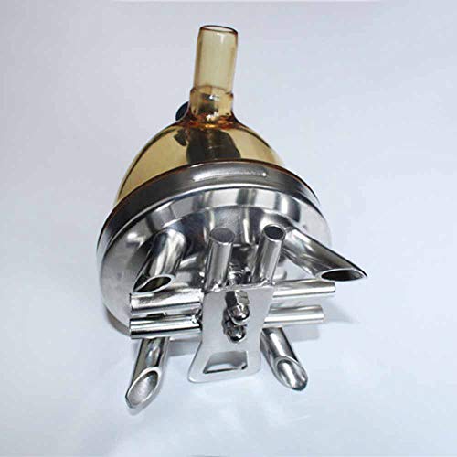 Milk Claw Milking Claw Milk Collector Milking Part Accessory Multi Manifolds Connectors Easy to Use Durable for Cow Goat 400CC Stainless Steel Housing PC Lid