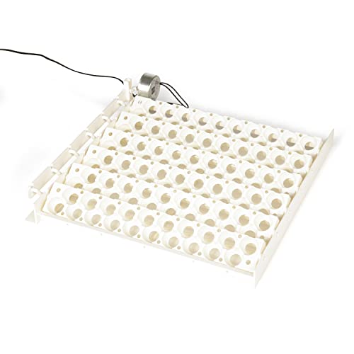 Farm Innovators 3400 Replacement Tray Rail for 120 Quail and Small Eggs (6 Pack) with 2450 Digital Circulated Air Incubator & Auto Egg Turner, White