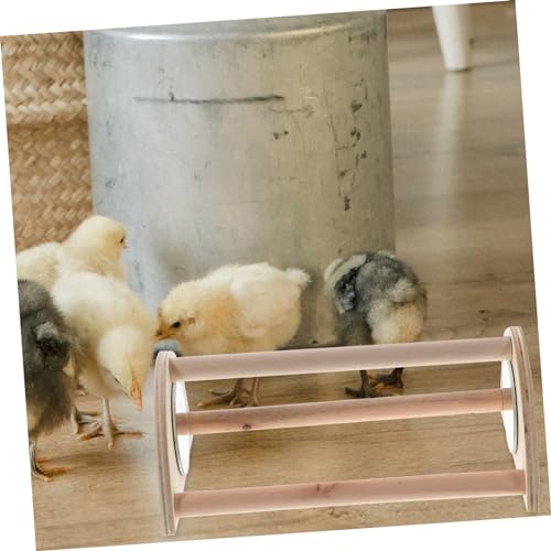 GANAZONO Chicken Roosting Perch Sturdy Wooden Stand for Brooder Coop Durable Chick Roosting Bar for Leg Exercise Engagement Chick for