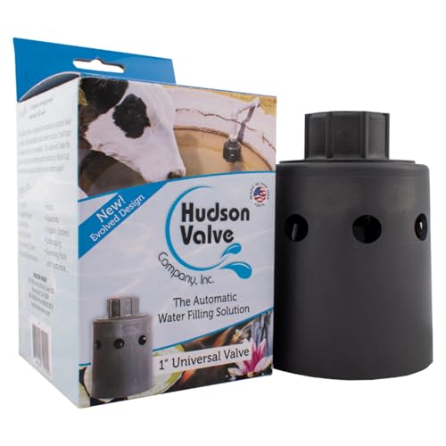 Hudson Valve 1" Automatic Pool Auto Fill Float Valve - For Livestock Water Troughs, Stock Tank Pools & Fountains (2 Pack)