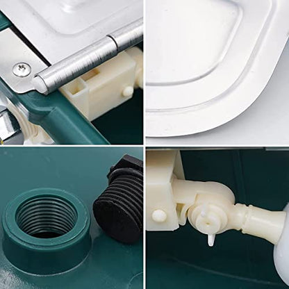 Automatic Waterer Cattle Water Bowls with Float Valve, Water Trough Cattle Drinking Waterer for Cattle Sheep Horse Pig Dog Farm Supplies,Green - color: Green