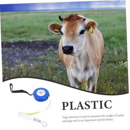 Animal Weight Tape Measure 2.5m for Pig, Cattle, Goat – Blue Sturdy Body Measuring Tape for Livestock Girth and Weight Estimation Style