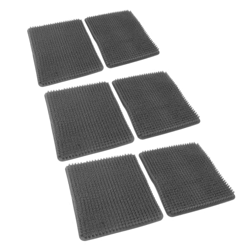 Aramox 6 Pack Washable Chicken Nesting Pads, Breathable Reusable Nesting Box Liners for Laying Hens, with PE Material for Chicken Coop Poultry Boxes (Gray) - color: Gray
