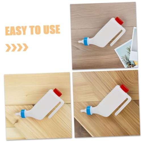 VICASKY Pig Nursing Bottle for Small Animals 1pcs Plastic Milk Feeder Detachable Nipple for Calves Lambs and Goats