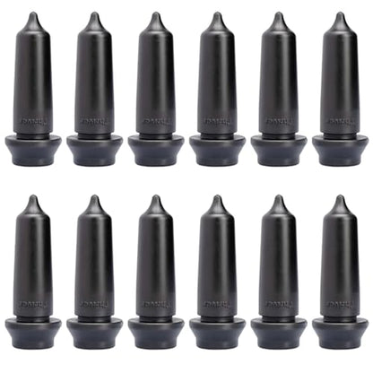 Pull-Through Calf Teat, Soft Rubber Replacement Nipples for Calf Feeders, Leak-Resistant Valve, 20–21.5mm Fit, Vanilla Scented, Durable Design (12 Pack)