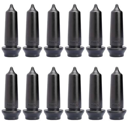 Pull-Through Calf Teat, Soft Rubber Replacement Nipples for Calf Feeders, Leak-Resistant Valve, 20–21.5mm Fit, Vanilla Scented, Durable Design (12 Pack)