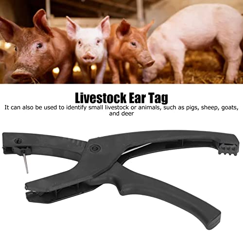 Livestock Ear Tag Pliers, Universal Puncher Livestock Tagger, Metal Animal Tagging Tool for The Identification of Small Livestock Such As Pigs, Sheep and Deer