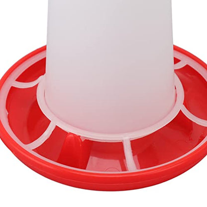 Dioche Sturdy Poultry Feeder and Waterer Kit with Rotating Sleeve for Easy Feeding and