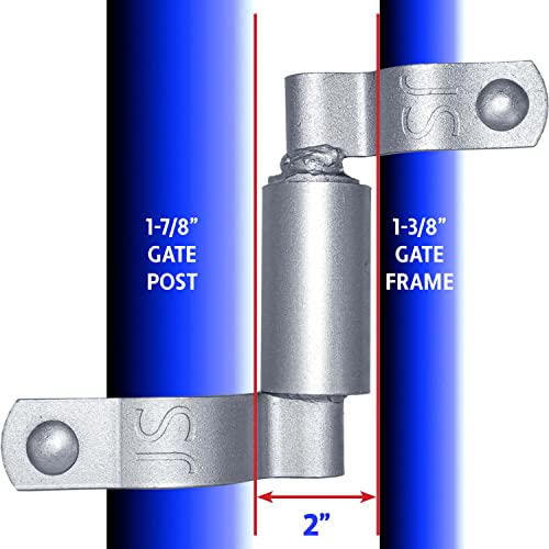 Chain Link Gate Spring Closer for 2-3/8" OD Gate Post and 1-3/8" OD Gate Frame - Self Closing - CASE Qty 12 - size: 1-3/8" X 2-3/8" - Case(12 Pack)