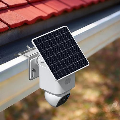 2 Pack Gutter Mount Bracket Compatible with Eufy Solocam S340/E30, No Drill Installation, Stainless Steel Gutter Mount for Security Camera, Security Camera Holder - size: 2 PACK-Silver