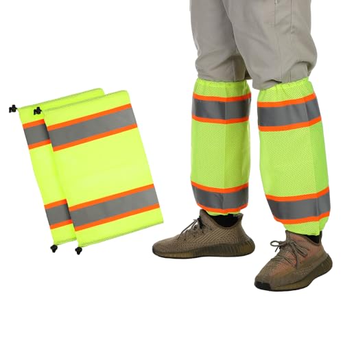 PATIKIL High Visibility Leg Gaiters Reflective Work Boot Gaiters Leg Gaiter Unisex-Adult