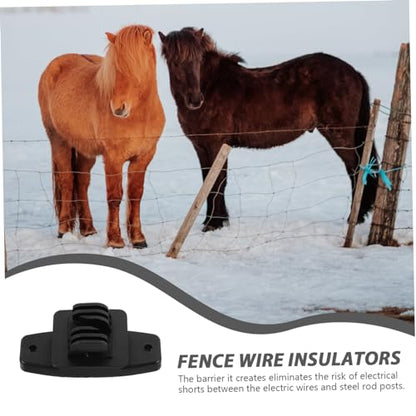 50pcs Fence Insulators Lightweight for Livestock Wire Essential Farm Accessories for Pets Wildlife for and Yards