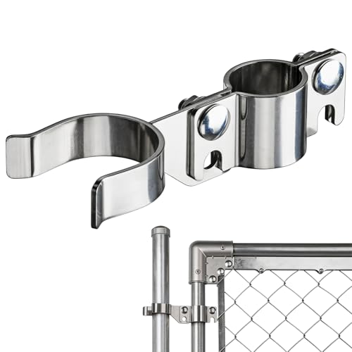 1-3/8" x 1-5/8" Chain Link Gate Latch Heavy Duty Stainless Steel Fence Gate Fork Latch Hardware with Padlock Hole 1pcs - color: 1-3/8"x1-5/8"