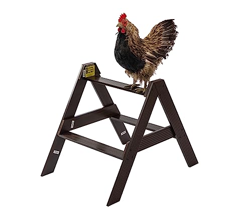 New Age Pet ECOFLEX Restful Roost Chicken Perch Medium Size, Ergonomic, Easy Clean, Moisture & Odor Resistant, Eco-Friendly Roosting Bar for Coops, Supports Up to 6 Birds - size: A Frame Med