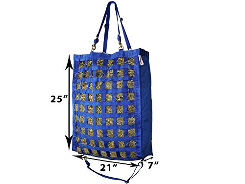 Derby Originals Front Web Slow Feeder Horse Hay Bag Super Tough Bottom with 6 Month Warranty - color: Hunter Green