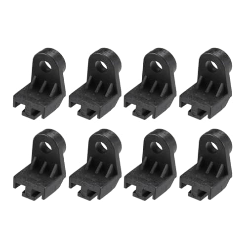Electric Radiator Intercooler Fan Mounting Kit, L-Shape Fan Bracket Feet Tab Mount Install Legs Engine Universal Plastic Electric Cooling Fan Mounts Tabs (8PCS) - size: 8PCS