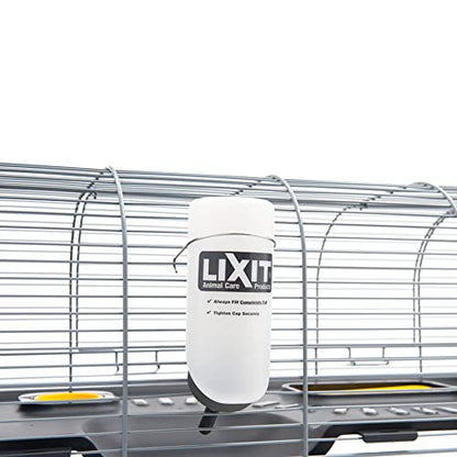 Lixit Wide Mouth BPA-Free Cage Water Bottles for Rabbits, Ferrets, Guinea Pigs, Rats, Chinchillas, Hamsters, Mice, Hedgehogs, Gerbils and Other Small Animals. (Translucent, 8 Ounce) - color: Translucent, size: 8 Ounce