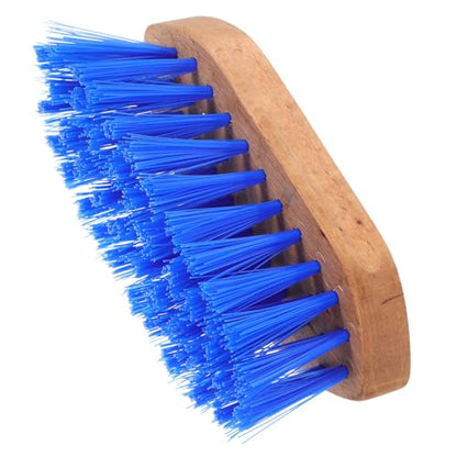jojofuny Horse Grooming Brush and Stiff Hair Comb, Hard Bristle Cleaning Brush for Equines and Cattle, Blue 15.5X5.5Cm, Suitable for Stable Use and Animal Hair Maintenance