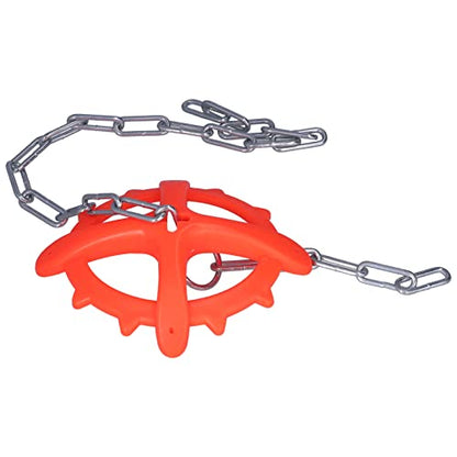 Pssopp Chain Iron Veterinary Bait Adjustable Plastic Toy for Farm, Material, Scented Design, Prevents Mutual Biting, Ideal for Animal Welfare