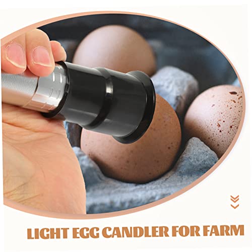 TOYANDONA Professional Egg Candler Lamp Portable LED Egg Detector for Farm Use High Brightness Light for Monitoring Egg Development Cold Light Prevents Overheating for Chicken