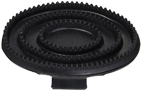 Intrepid International Large Rubber Horse Curry Comb - Black