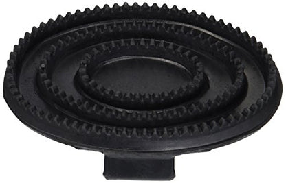 Intrepid International Large Rubber Horse Curry Comb - Black