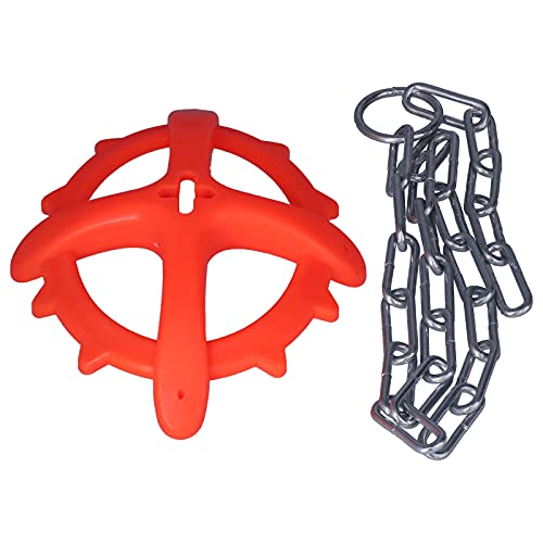 Mingzhe Adjustable Chain Iron Toy for Farm Anti Rust Bite Plastic Hightemperature Pressed 7.1x5.8in for Animal Welfare