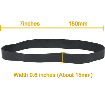AIWOQI Rubber Bands Size#107 Heavy Duty Big Wide rubber band 30PCS Elastic Bands for Office Supply Trash Can File Folders Litter Box Rubber Bands (Black,blue,light brown) - color: Black,blue,light brown