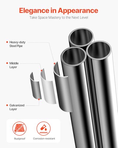 VEVOR Large Metal Chicken Coop with Run, 13.1 x 9.8 x 6.5 ft Walkin Chicken Coop for Yard with Waterproof Cover, Dome Roof Large Poultry Cage for Hen House, Duck Coop and Rabbit Run - size: 157.5"L x 118.1"W x 78.7"H