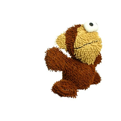 MIGHTY- Microfiber Ball Monkey – Made with Squeaker Balls and Minimal Stuffing. Strong & Tough. Interactive Play Dog Toy. Machine Washable & It Floats | Multiple Layers & Reinforced Seams , Washable and Floats , Mighty® Construction - color: Brown Monkey