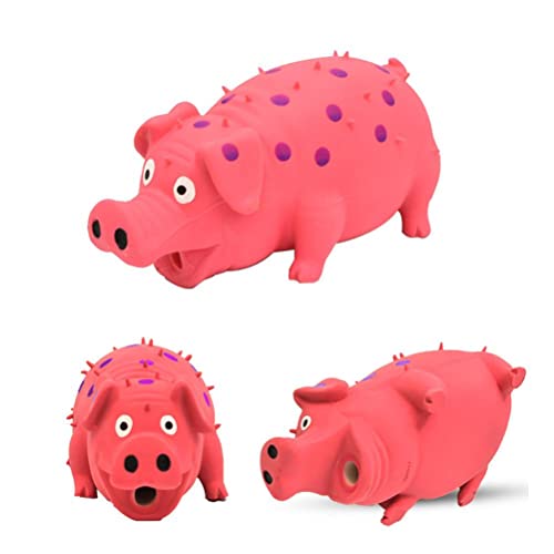 ASHATA Rubber Pig Squeaky Dog Toy Interactive Chew Toy for Dogs,Protect Teeth and Relieve Boredom for Small Medium Large Dogs (ASHATAbwazkre9vu-10344694)